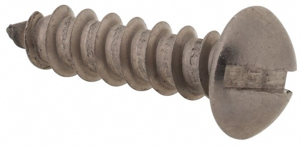 Value Collection R63046123 #10, 3/4" Length Under Head, Slotted Drive, Round Head Wood Screw Image