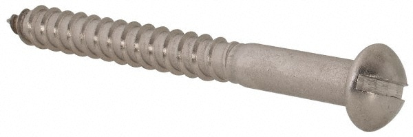 Value Collection R63046242 #10, 2" Length Under Head, Slotted Drive, Round Head Wood Screw Image