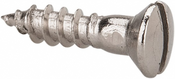 Value Collection 1-SOW-4-50 #4, 1/2" Length Under Head, Slotted Drive, Oval Head Wood Screw Image