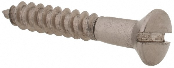 Value Collection R63046220 #4, 3/4" Length Under Head, Slotted Drive, Oval Head Wood Screw Image