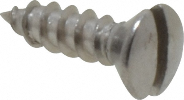 Value Collection R63046266 #6, 1/2" Length Under Head, Slotted Drive, Oval Head Wood Screw Image