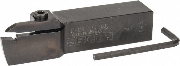 Indexable Turning Toolholder: CFMR 125 06D C, 90.0 deg Lead Angle, Clamp