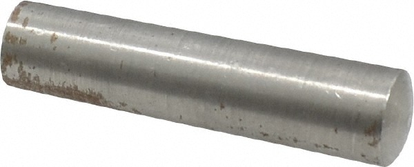 Size 8, 0.4504" Small End Diam, 0.492" Large End Diam, Uncoated Steel Taper Pin