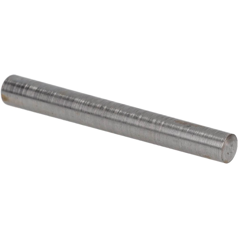 Size 8, 0.4088" Small End Diam, 0.492" Large End Diam, Uncoated Steel Taper Pin