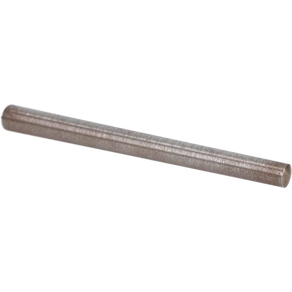 Size 8, 0.3776" Small End Diam, 0.492" Large End Diam, Uncoated Steel Taper Pin