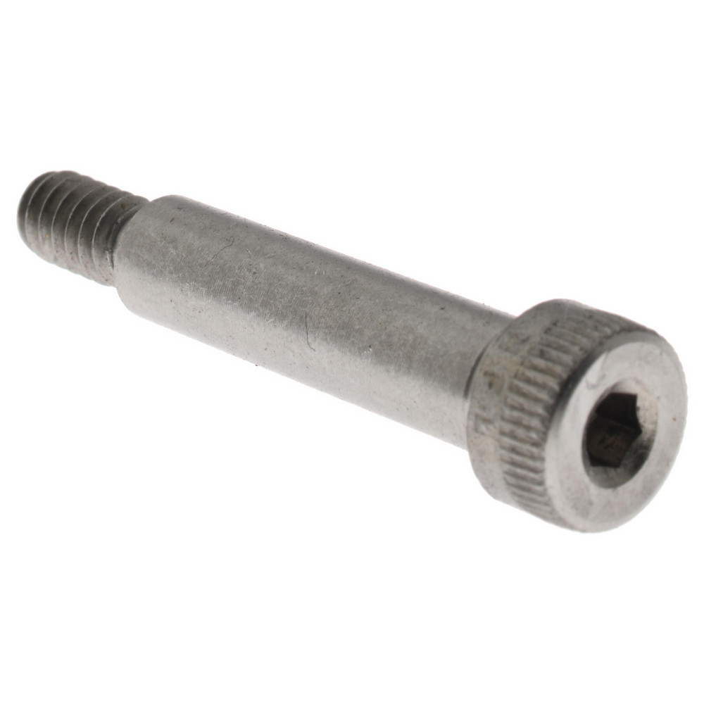 Shoulder Screw: 1/4" Shoulder Dia, 1" Shoulder Length, #10-24, 18-8 Stainless Steel, Hex Socket - 18-8 Stainless Steel