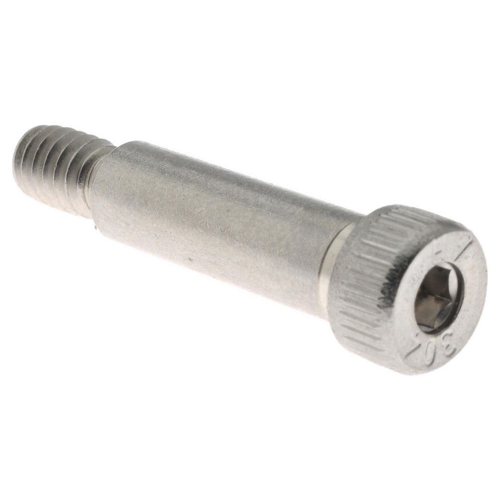 Shoulder Screw: 5/16" Shoulder Dia, 1" Shoulder Length, 1/4-20, 18-8 Stainless Steel, Hex Socket - 18-8 Stainless Steel