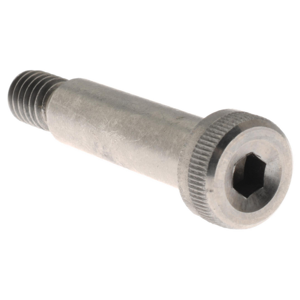Shoulder Screw: 3/8" Shoulder Dia, 1-1/4" Shoulder Length, 5/16-18, 18-8 Stainless Steel, Hex Socket - 18-8 Stainless Steel