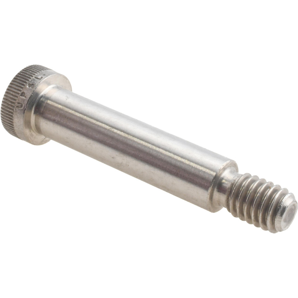 Shoulder Screw: 3/8" Shoulder Dia, 1-1/2" Shoulder Length, 5/16-18, 18-8 Stainless Steel, Hex Socket - 18-8 Stainless Steel