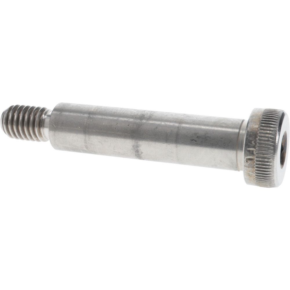 Shoulder Screw: 1/2" Shoulder Dia, 2" Shoulder Length, 3/8-16, 18-8 Stainless Steel, Hex Socket - 18-8 Stainless Steel