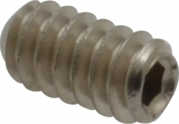 Value Collection R63004848 Set Screw: #6-32 x 1/4", Cup Point, Stainless Steel, Grade 316 Image