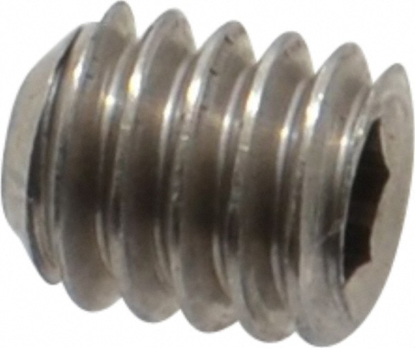 Value Collection R63004844 Set Screw: #8-32 x 3/16", Cup Point, Stainless Steel, Grade 316 Image