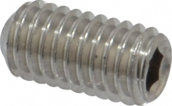 Value Collection R63000241 Set Screw: #10-32 x 3/8", Cup Point, Stainless Steel, Grade 316 Image