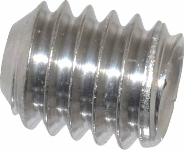 Value Collection R63000024 Set Screw: 5/16-18 x 3/8", Cup Point, Stainless Steel, Grade 316 