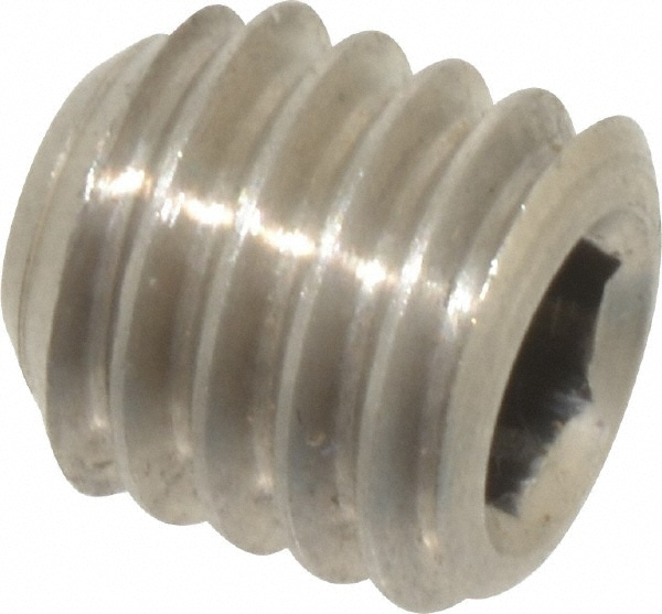 Value Collection R63000684 Set Screw: 3/8-16 x 3/8", Cup Point, Stainless Steel, Grade 316 Image