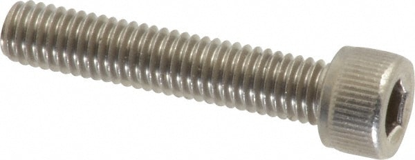 Value Collection R63003262 Hex Head Cap Screw: #10-32 x 1", Grade 316 Stainless Steel Image