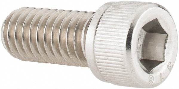 Value Collection R63003686 Hex Head Cap Screw: 5/16-18 x 3/4", Grade 316 Stainless Steel Image