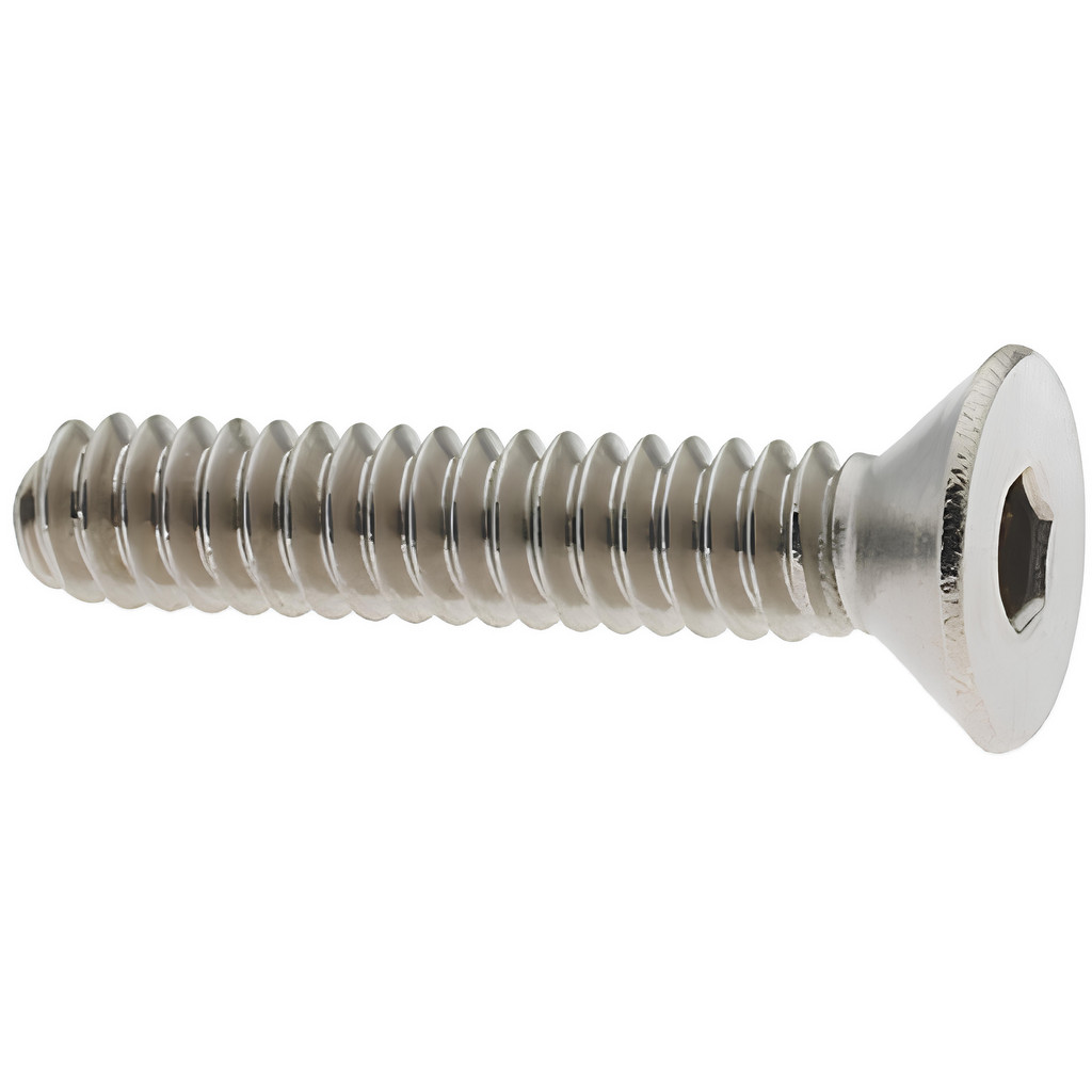 2500 Vis à Tête Plate Hex Grade 8 Acier Noir 4-40 X 3/8" - Fastenere - Neuf