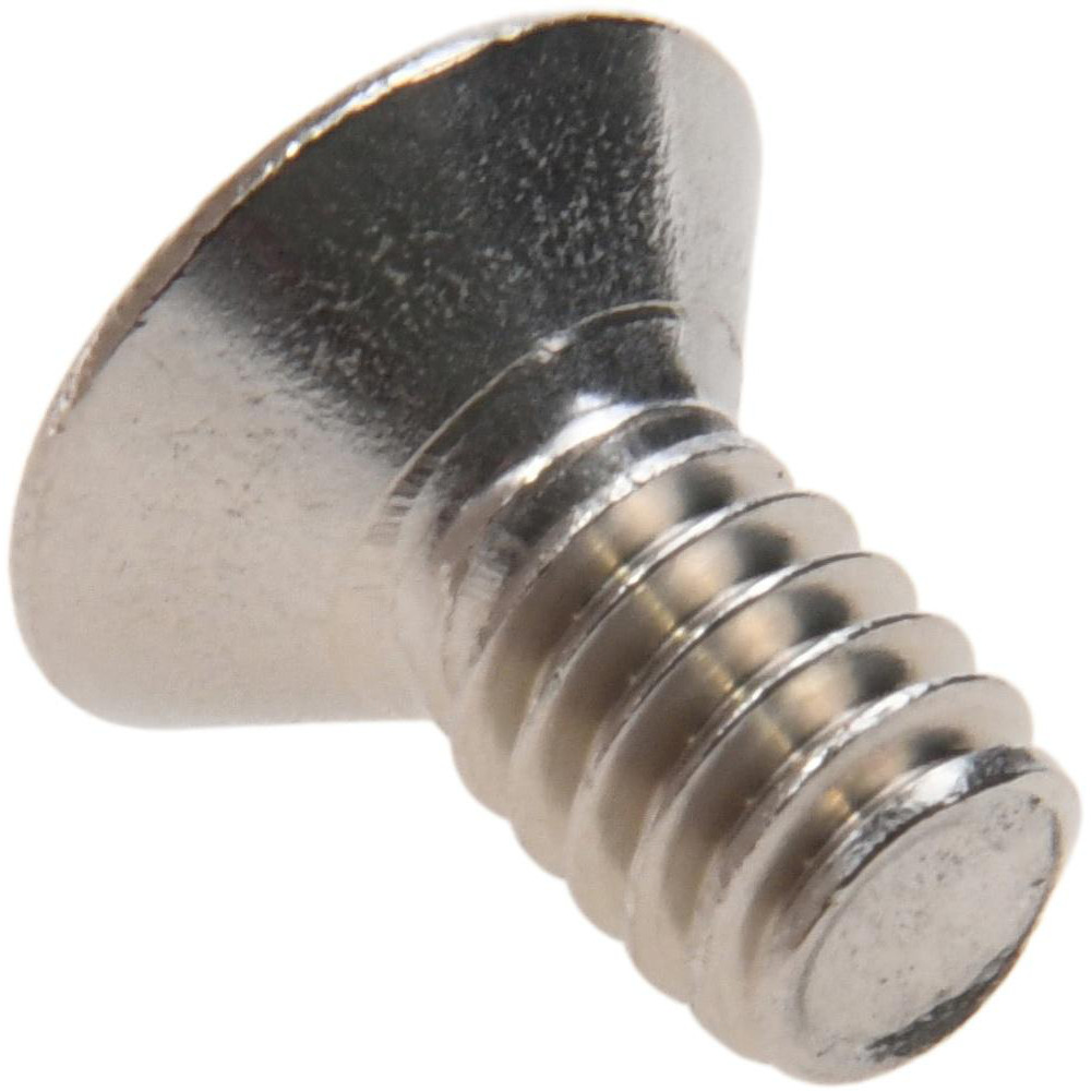 Flat Socket Cap Screw: 1/4-20, 1/2" OAL, 18-8 Stainless Steel - 82 degree Flat, 5/32" Drive