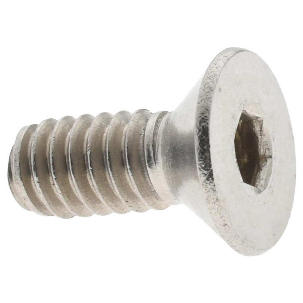 Flat Socket Cap Screw: 1/4-20, 5/8" OAL, 18-8 Stainless Steel - 82 degree Flat, 5/32" Drive