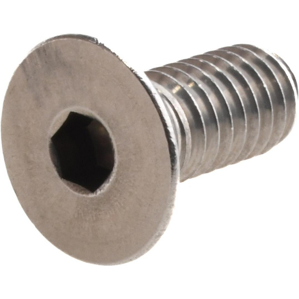 Flat Socket Cap Screw: 5/16-18, 3/4" OAL, 18-8 Stainless Steel - 82 degree Flat, 3/8" Drive