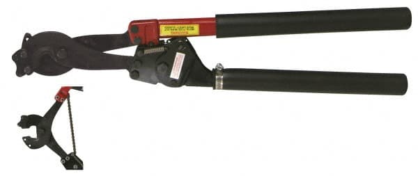 Cable Cutter: 1.19" Capacity, Steel Handle, 29-1/4" OAL