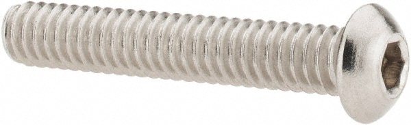 Value Collection R63062240 1/4-20 1-1/2" Length Under Head Hex Socket Drive Button Socket Cap Screw Image