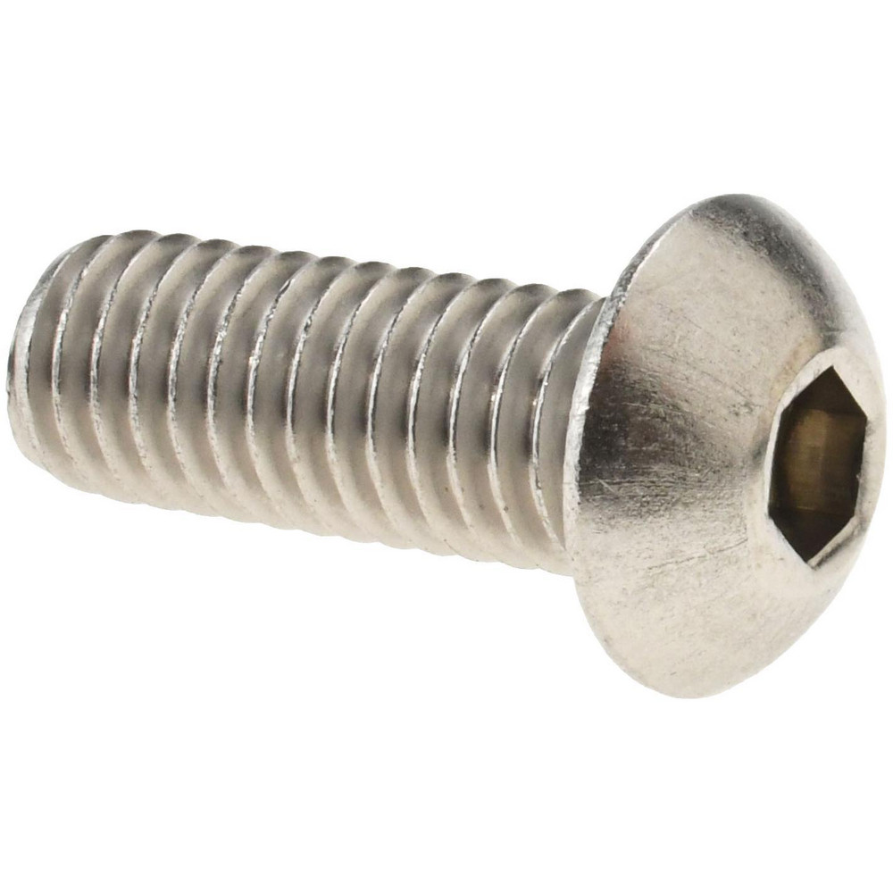 Value Collection - Button Socket Cap Screw: 3/8-16, 1" Length Under ...