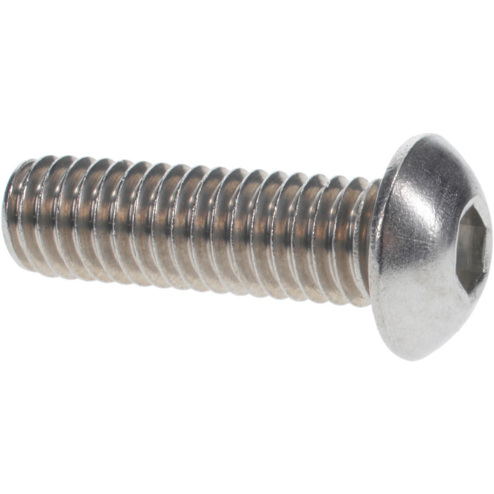 Value Collection - Button Socket Cap Screw: 3/8-16, 1-1/4" Length Under ...