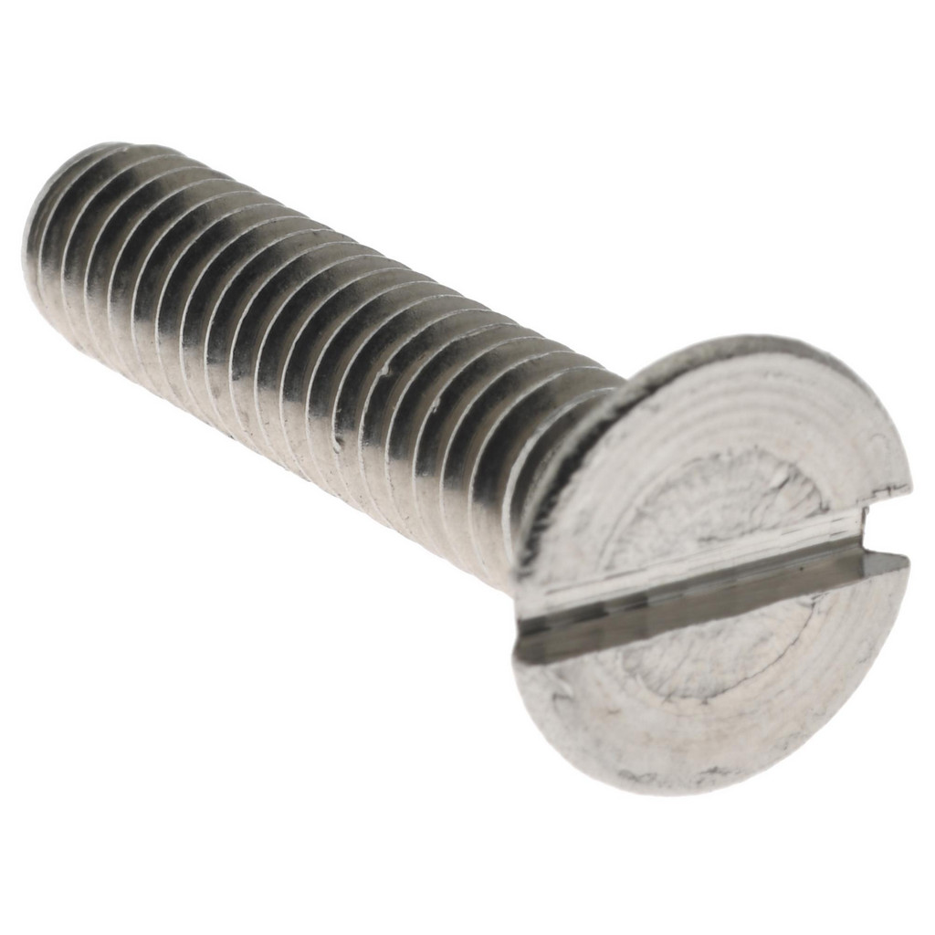 Value Collection R63060266 Machine Screw: 1/4-20 x 1-1/4", Flat Head, Slotted Image