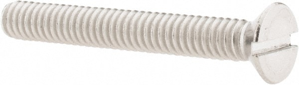 Value Collection R63060445 Machine Screw: 1/4-20 x 2", Flat Head, Slotted Image