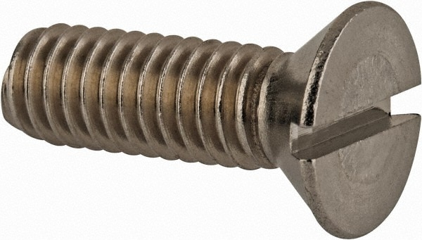 Value Collection R63060646 Machine Screw: 5/16-18 x 1", Flat Head, Slotted Image