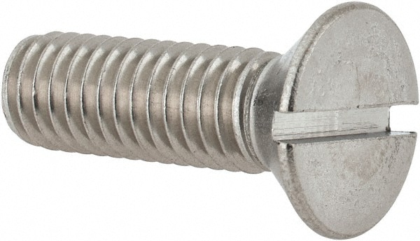 Value Collection R63060929 Machine Screw: 3/8-16 x 1-1/4", Flat Head, Slotted Image