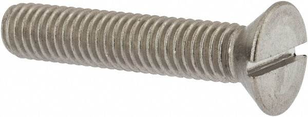 Value Collection R63066444 Machine Screw: 3/8-16 x 2", Flat Head, Slotted Image