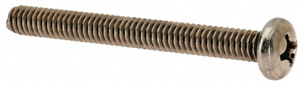 Value Collection R63032323 Machine Screw: 1/4-20 x 2-1/2", Pan Head, Phillips Image