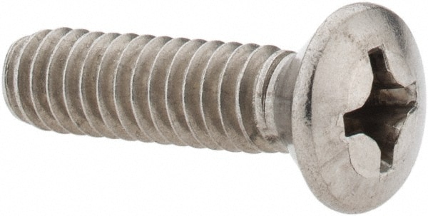 Value Collection R63034443 Machine Screw: 1/4-20 x 1", Oval Head, Phillips Image