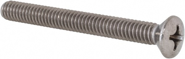 Value Collection R63034647 Machine Screw: 1/4-20 x 2-1/2", Oval Head, Phillips Image