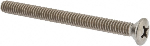 Value Collection R63034644 Machine Screw: 1/4-20 x 3", Oval Head, Phillips Image