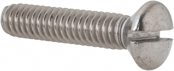 Value Collection R63030840 Machine Screw: 1/4-20 x 1-1/4", Oval Head, Slotted Image