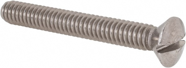 Value Collection R63030928 Machine Screw: 1/4-20 x 2", Oval Head, Slotted Image