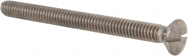 Value Collection R63036449 Machine Screw: 1/4-20 x 3", Oval Head, Slotted Image