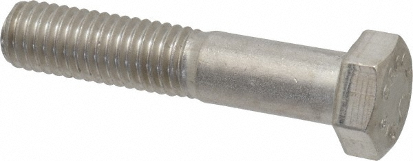 Value Collection 204069C Hex Head Cap Screw: 1/2-13 x 2-1/2", Grade 316 Stainless Steel Image