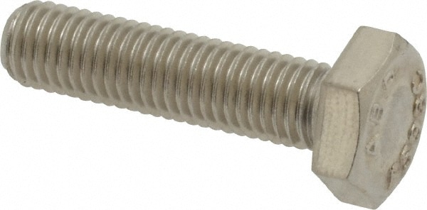 Value Collection R63033882 Hex Head Cap Screw: 1/4-28 x 1", Grade 18-8 Stainless Steel Image