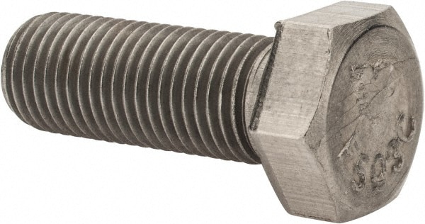 Value Collection R63038242 Hex Head Cap Screw: 3/8-24 x 1", Grade 18-8 Stainless Steel Image