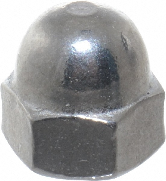 Value Collection R63081124 #10-24 UNC, 3/8" Width Across Flats, Uncoated, Stainless Steel Acorn Nut Image