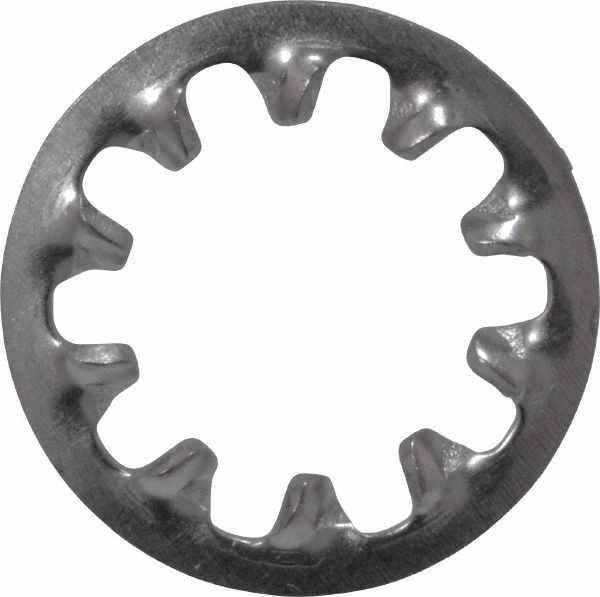 3/8" Screw, 0.398" ID, Stainless Steel Internal Tooth Lock Washer