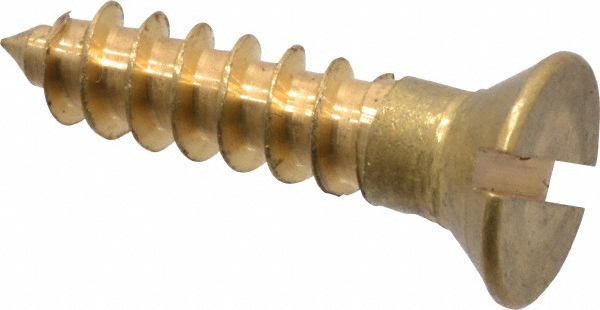 Value Collection 3RSWSF08012 #8, 3/4" OAL, Slotted Drive, Flat Head Wood Screw Image