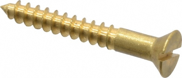 Value Collection 3RSWSF08104 #8, 1-1/4" OAL, Slotted Drive, Flat Head Wood Screw Image