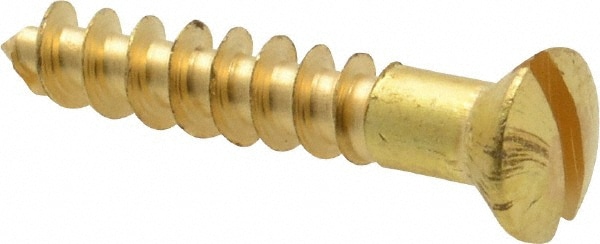 Value Collection 3RSWSO08100 #8, 1" Length Under Head, Slotted Drive, Oval Head Wood Screw Image