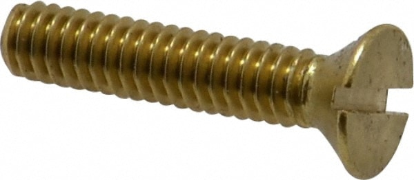 Value Collection R52000303 Machine Screw: 1/4-20 x 1-1/4", Flat Head, Slotted Image